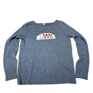 Women's Cashmere blend Grey "Taxi" Sweatshirt